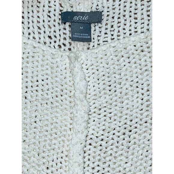 Aerie Knit Half-Sleeve Sweater, Size Medium - Picture 7 of 8